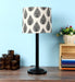 Tropical Design Print Shade With Metal Base Table Lamp - WoodenTwist