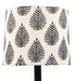 Tropical Design Print Shade With Metal Base Table Lamp - WoodenTwist