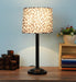 Leopard Design Print Shade With Metal Base Table Lamp - WoodenTwist