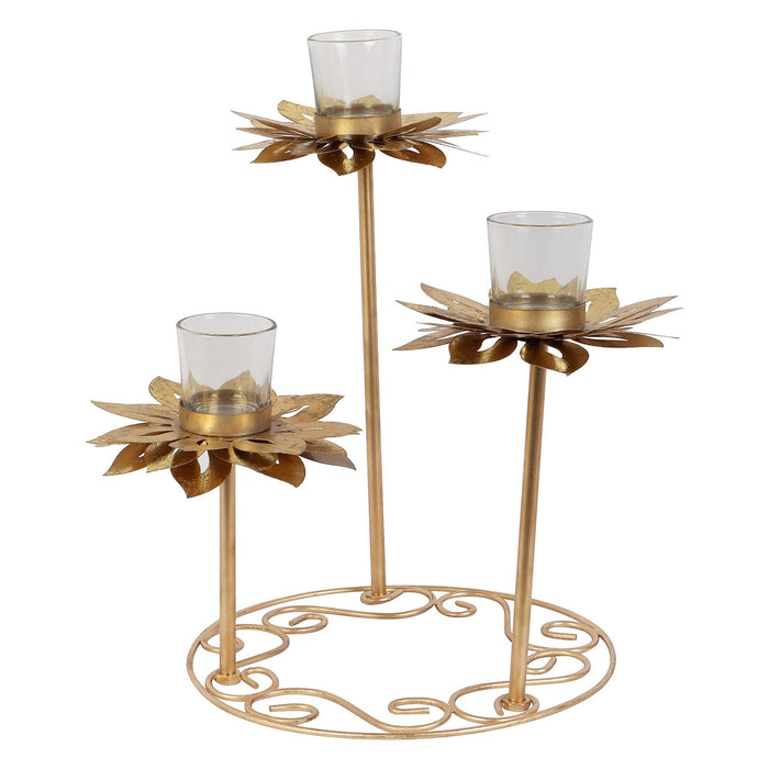 Sunflower with Ring Tealight Holder - WoodenTwist