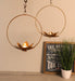 Hanging Round Tealight Holder Set of 2 - WoodenTwist