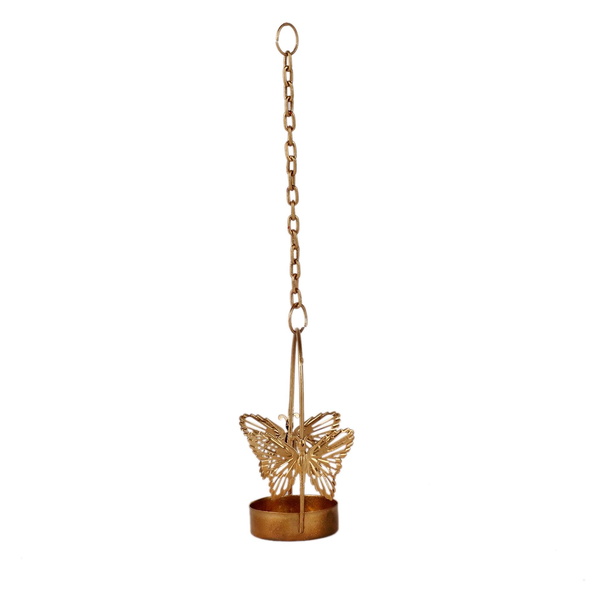 Hanging Butterfly Tealight Holder - WoodenTwist