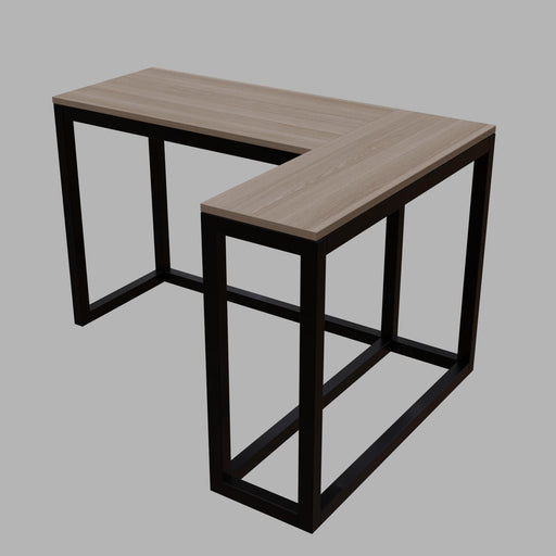 Teresa L shape study table in Beige finish - WoodenTwist