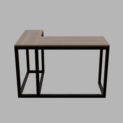 Teresa L shape study table in Beige finish - WoodenTwist