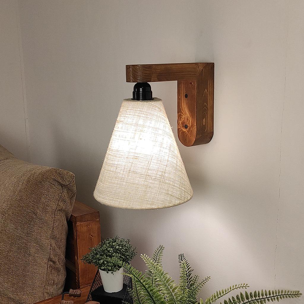 Terzo Brown Wooden Wall Light - WoodenTwist