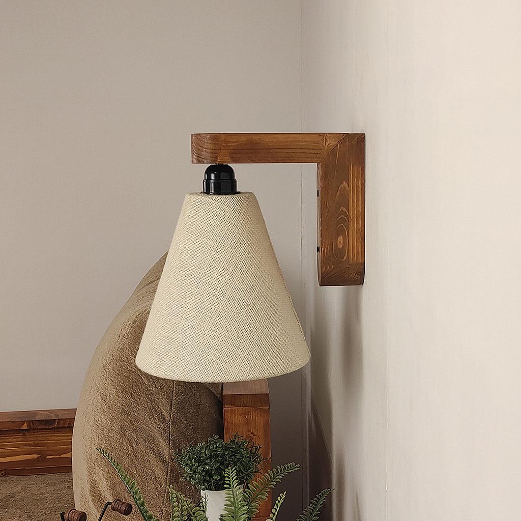 Terzo Brown Wooden Wall Light - WoodenTwist