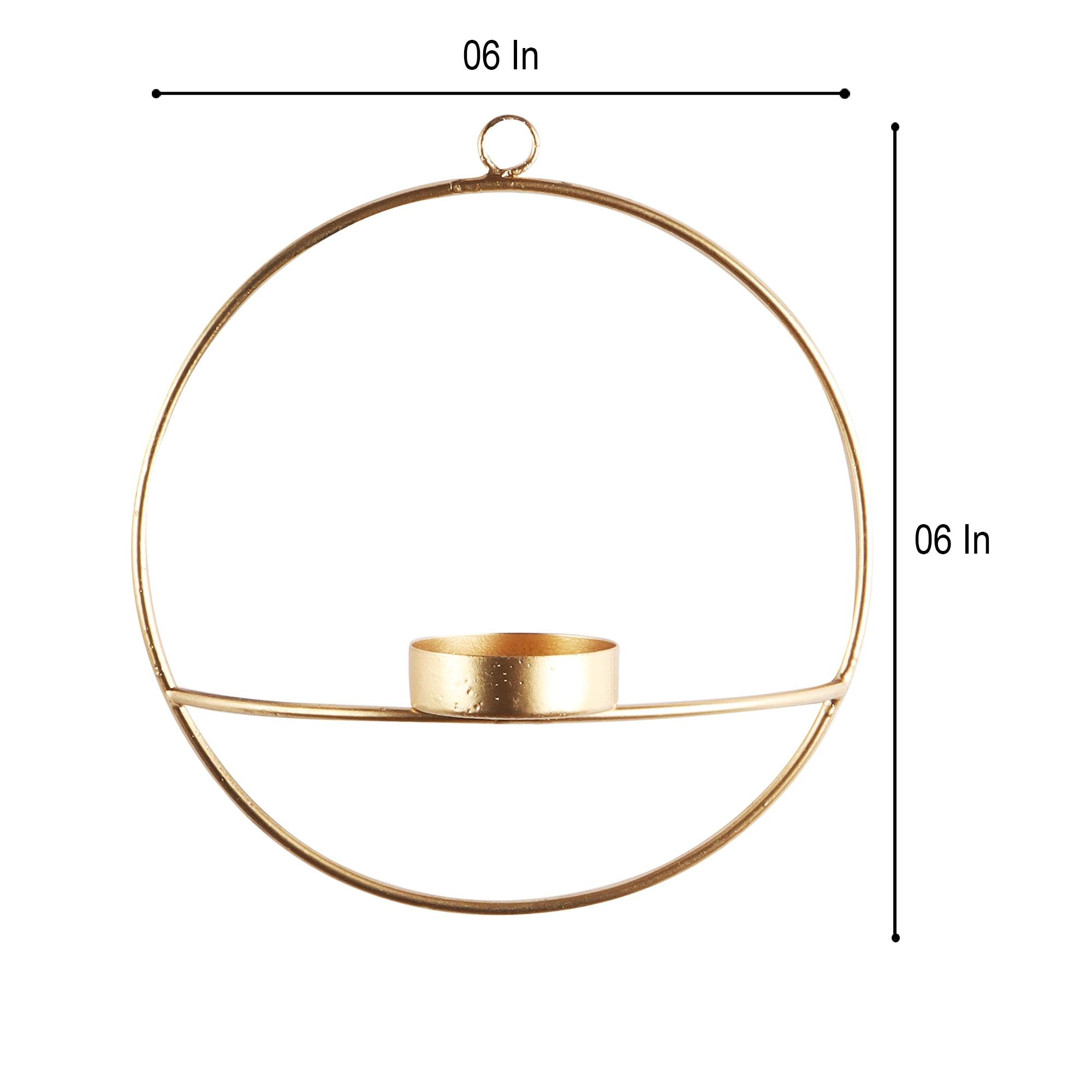 Round Wall Tealight Holder Set of 2 - WoodenTwist