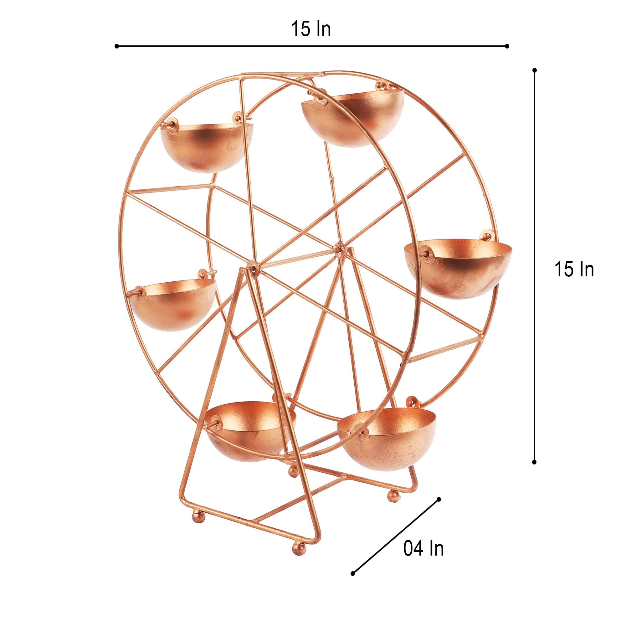 Wheel Revolving Tealight Holder - WoodenTwist