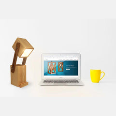 Toby Wooden Table Lamp With Mobile Stand - WoodenTwist