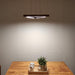 Trine Triangular Brown LED Hanging Lamp - WoodenTwist