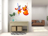 Dancing Radha & Krishna Wall Sticker For Living Room - WoodenTwist