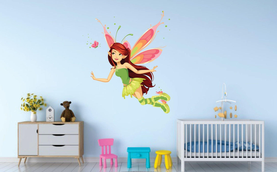 Animated Angel Wall Sticker for Living Room, Child Room - WoodenTwist