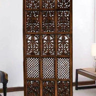 Solid Wood Room Divider/Wood Separator/Office Furniture/Wooden Partition - WoodenTwist
