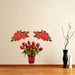 Beautiful Rose Multicolor Decorative Wall Sticker - WoodenTwist