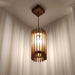 Ventus Beige Wooden Single Hanging Lamp - WoodenTwist
