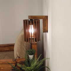 Ventus Brown Wooden Wall Light - WoodenTwist