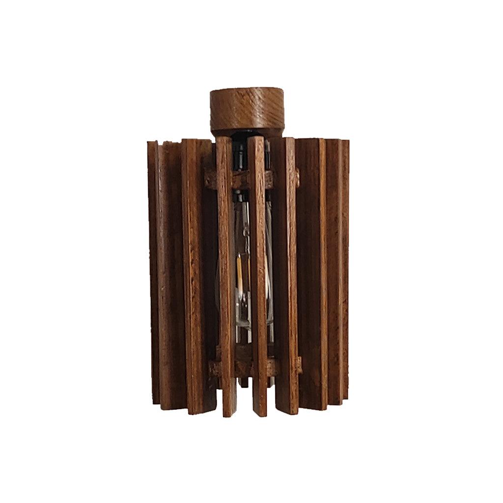 Ventus Brown Wooden Wall Light - WoodenTwist