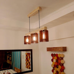 Elegant Centrum Brown Series Hanging Lamp - WoodenTwist