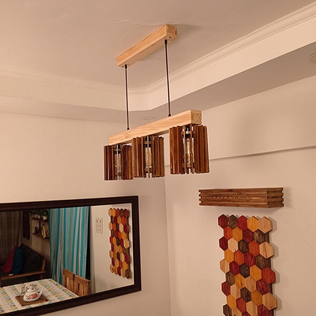 Elegant Centrum Brown Series Hanging Lamp - WoodenTwist