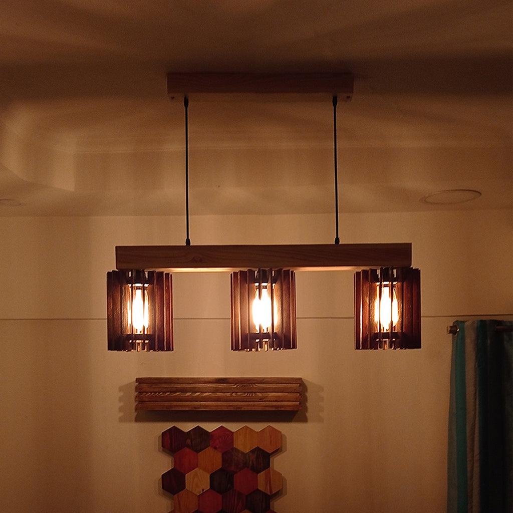 Elegant Centrum Brown Series Hanging Lamp - WoodenTwist