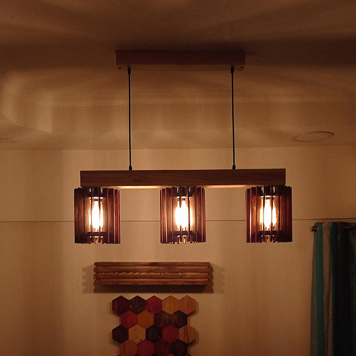 Elegant Centrum Brown Series Hanging Lamp - WoodenTwist