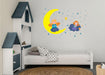 Animated Angels With Moon & Stars Wall Sticker for Child Room - WoodenTwist