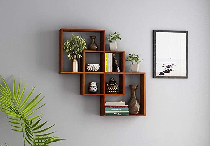 Wall Unit (Three Squares) - WoodenTwist