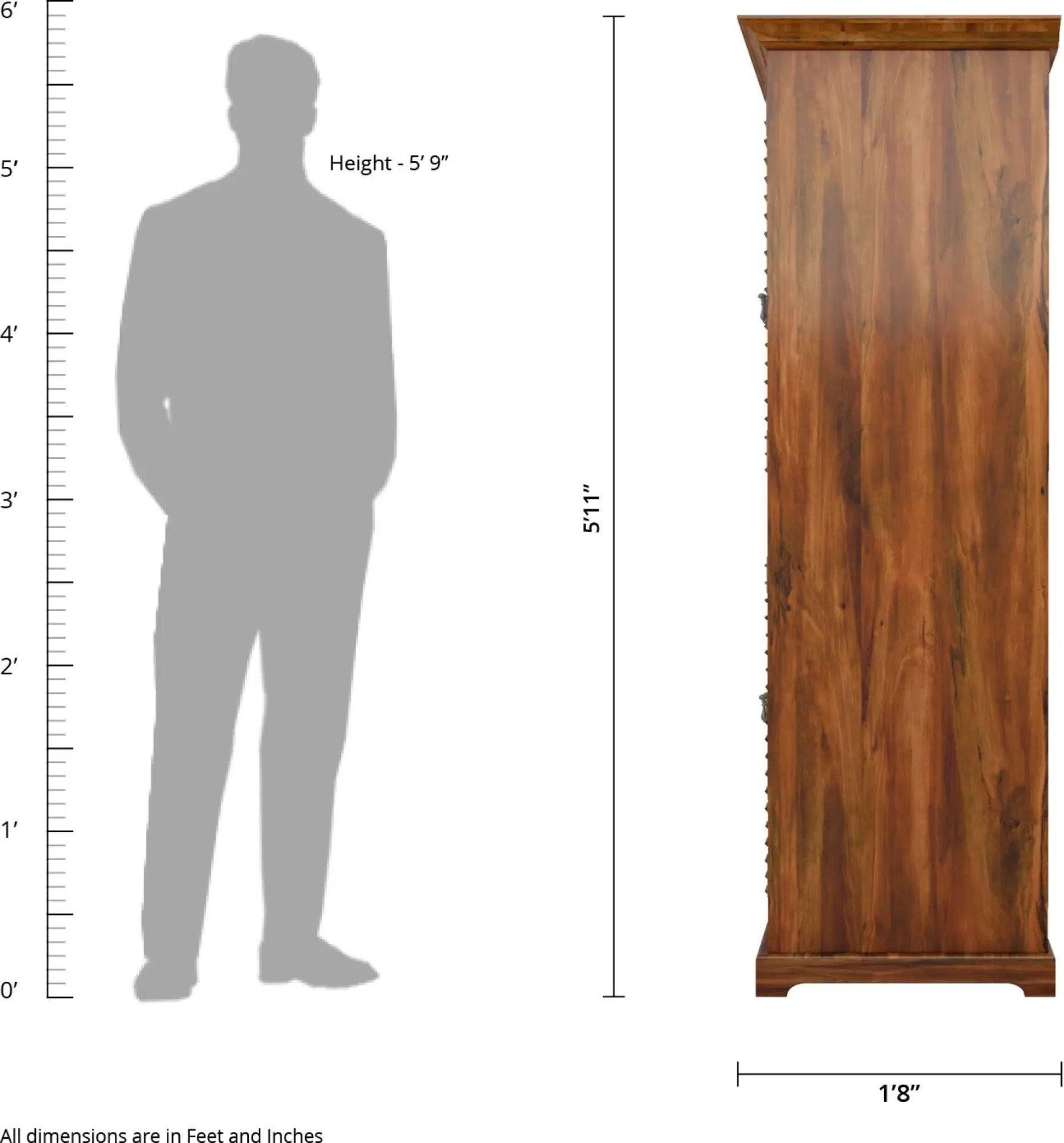 Premium Teak Wood Wardrobe