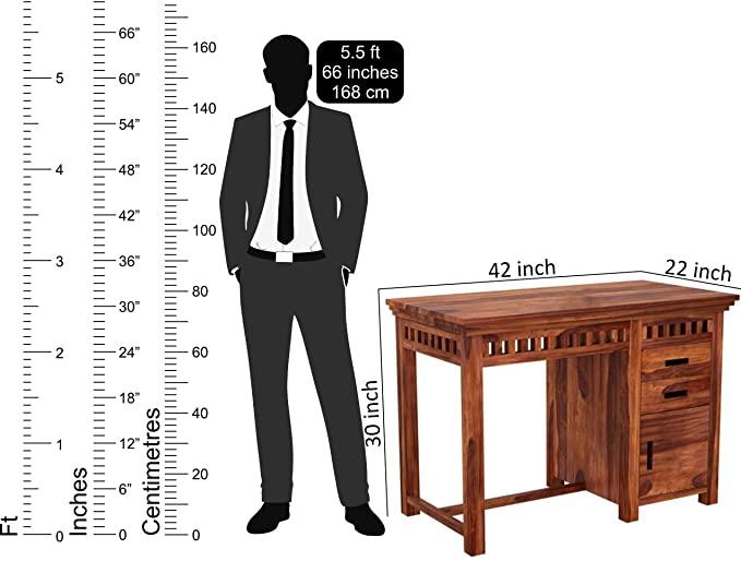 Wooden Study Table (Kuber) - WoodenTwist