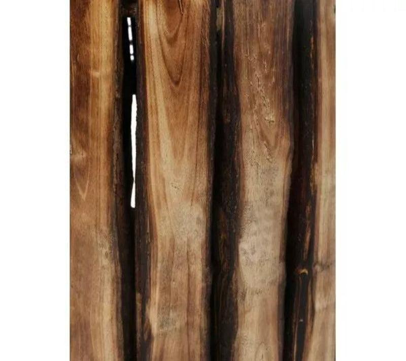 Natural Wood & Brown Finish