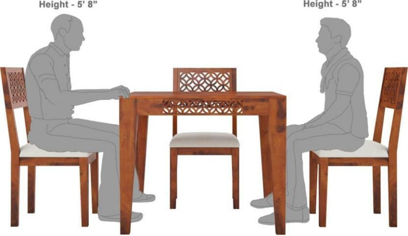 Designer Teak Wood Dining Set - WoodenTwist