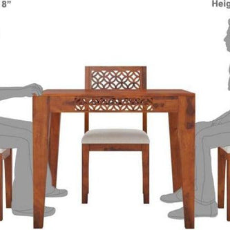 Designer Teak Wood Dining Set - WoodenTwist