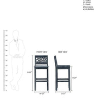 Fantasía Wooden Bar Table Set in Provincial Teak Finish - WoodenTwist