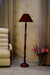 Mango Wood Floor Lamp (Brown & Black with Cylindrical Shade) - WoodenTwist