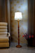 Floor Lamp Camel & Brown with Cylindrical Shade (Bulb Not Included) - WoodenTwist