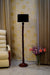 Floor Lamp Brown & Black with Conical Shade (Bulb Not Included) - WoodenTwist
