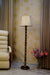 Classic Floor Lamp Cream & Brown with (Bulb Not Included) - WoodenTwist