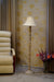 Classic Floor Lamp Camel & Brown with Conical Shade (Bulb Not Included) - WoodenTwist