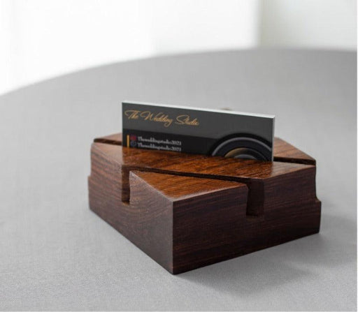 Wood Visiting Card Holder - WoodenTwist