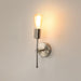 Salcia Silver Single Wall Lightin Pewter Finish - WoodenTwist