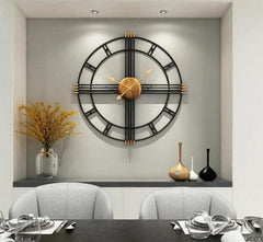 Moisture-Proof, Dustproof Metal Wall Clock - WoodenTwist