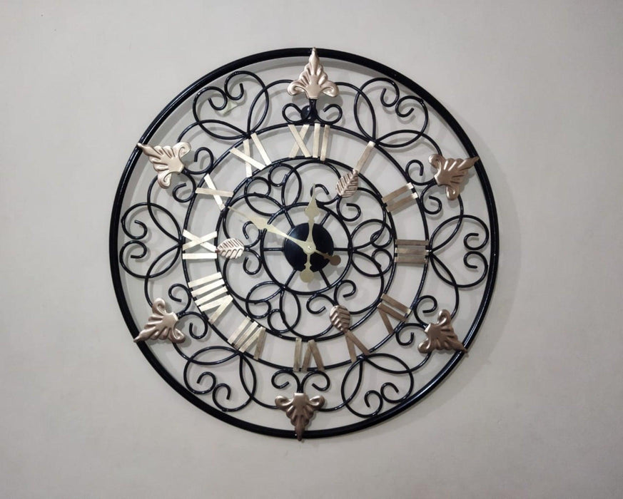 Black Design Minimalist Wall Clock - WoodenTwist