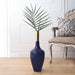 Slender Deidra Teal Blue Brass Vase - WoodenTwist