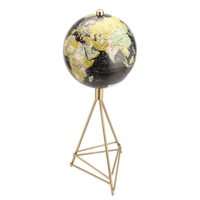 Perched Black Globe - WoodenTwist