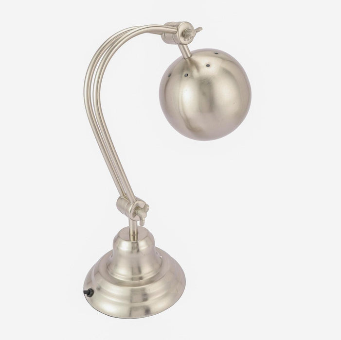 The "Globe Poulsen" Double adjustable Lamp by Décor de Maison in Silver Pewter - WoodenTwist