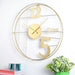 12-Three-5 Elegant Gold Wall Clock - WoodenTwist