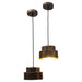 Black & Golden Hanging Lamp (Set of 2) - WoodenTwist
