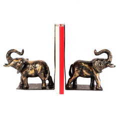 Elephant Bookend Showpiece (Set of 2) - WoodenTwist