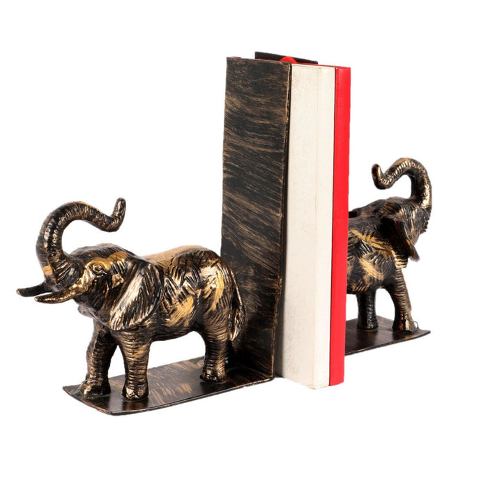 Elephant Bookend Showpiece (Set of 2) - WoodenTwist