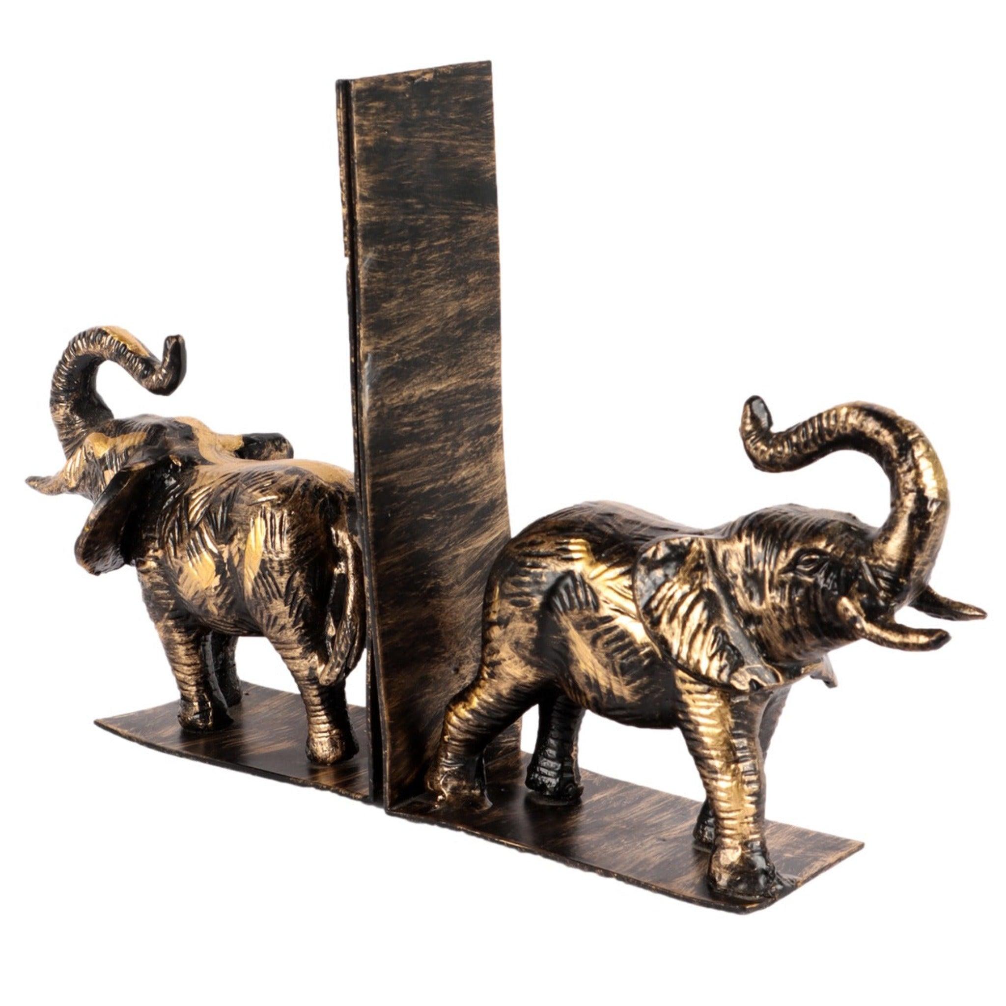 Elephant Bookend Showpiece (Set of 2) - WoodenTwist